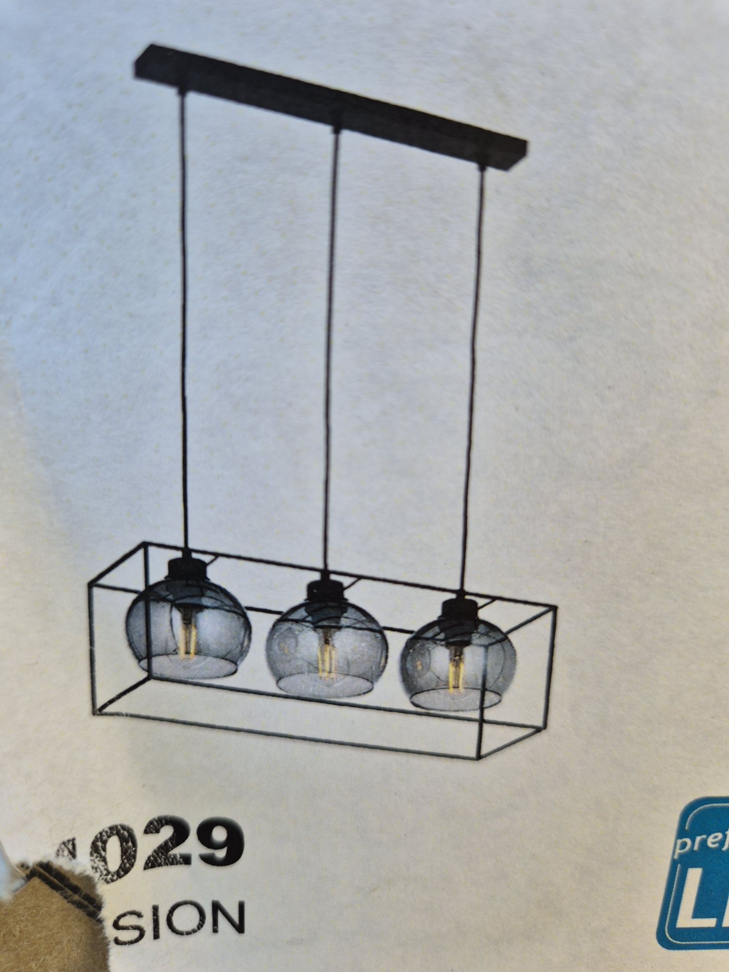 Lampa wisząca z 3 kloszami LED TK-LIGHTING