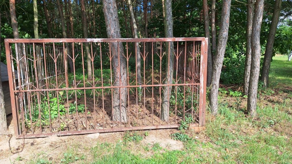 Ogrodzenie 3 przęsła metalowe płot