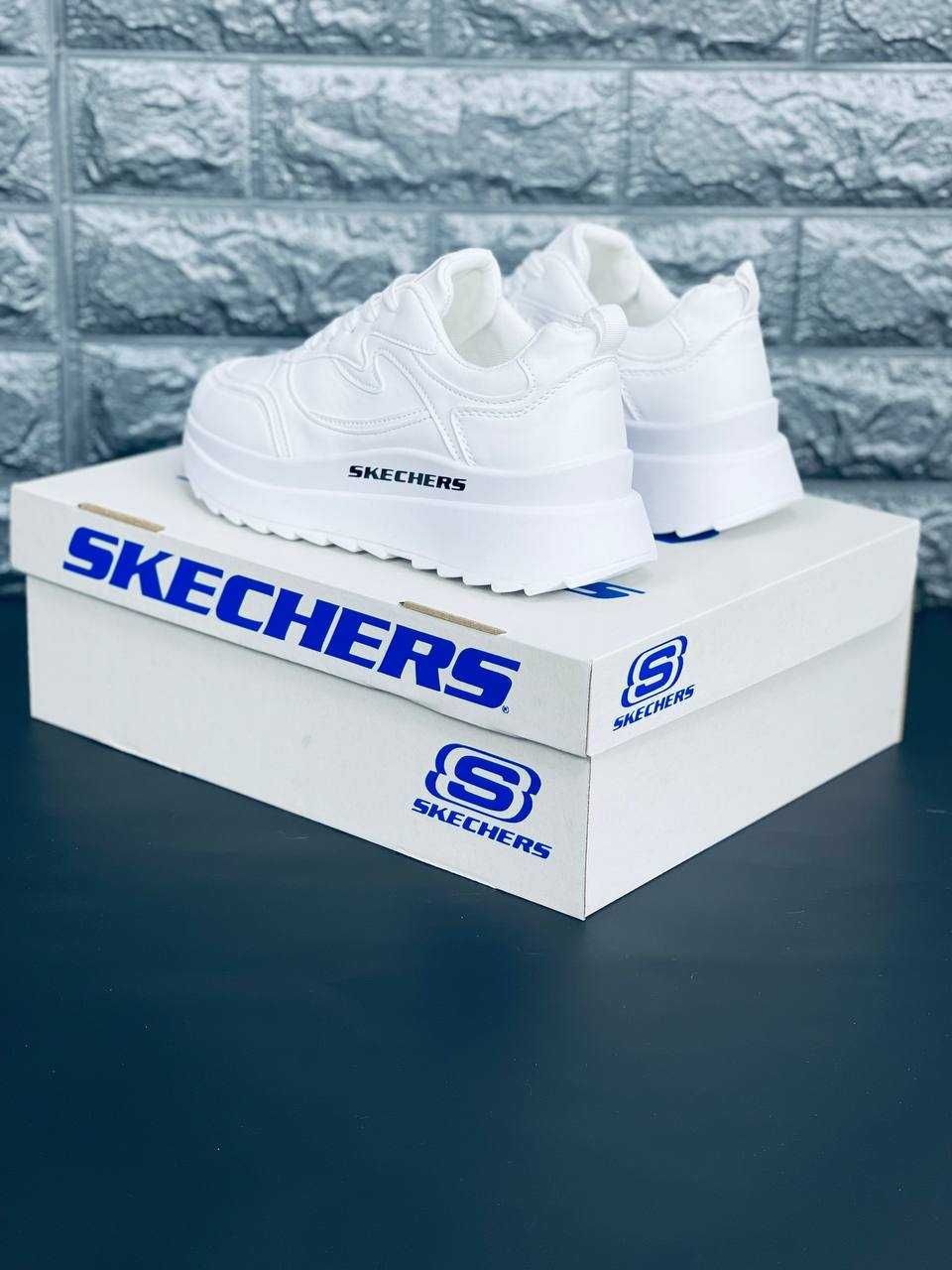 Кроссовки Skechers женские Натуральная Кожа! Красовки Скечерс Новинка