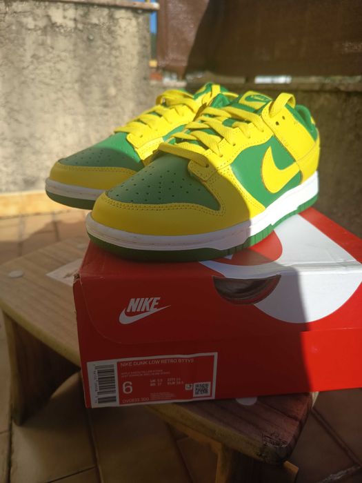 Nike dunk low retro bttys apple green yellow strike