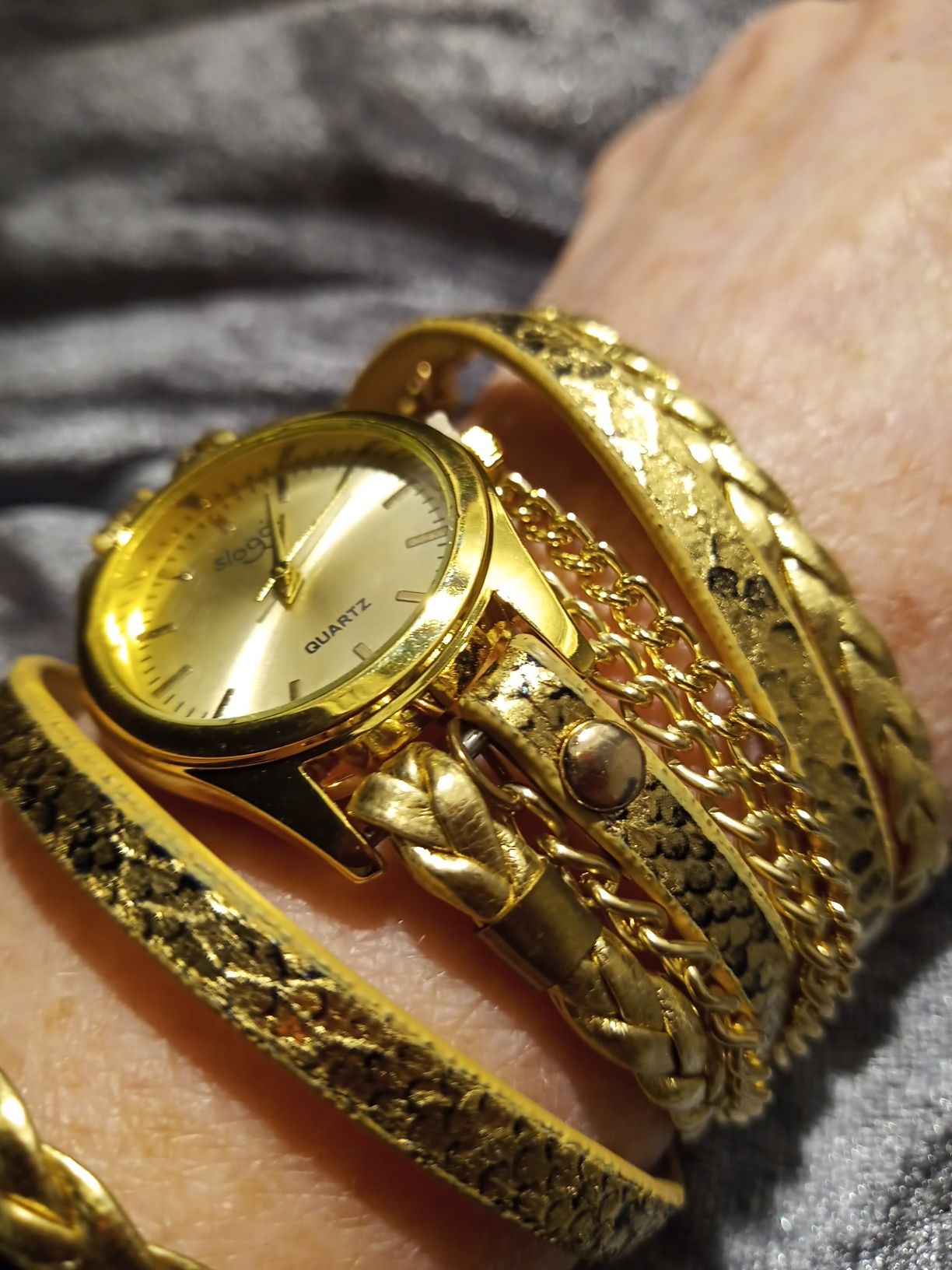 Zegarek Bransoleta złoty kolor