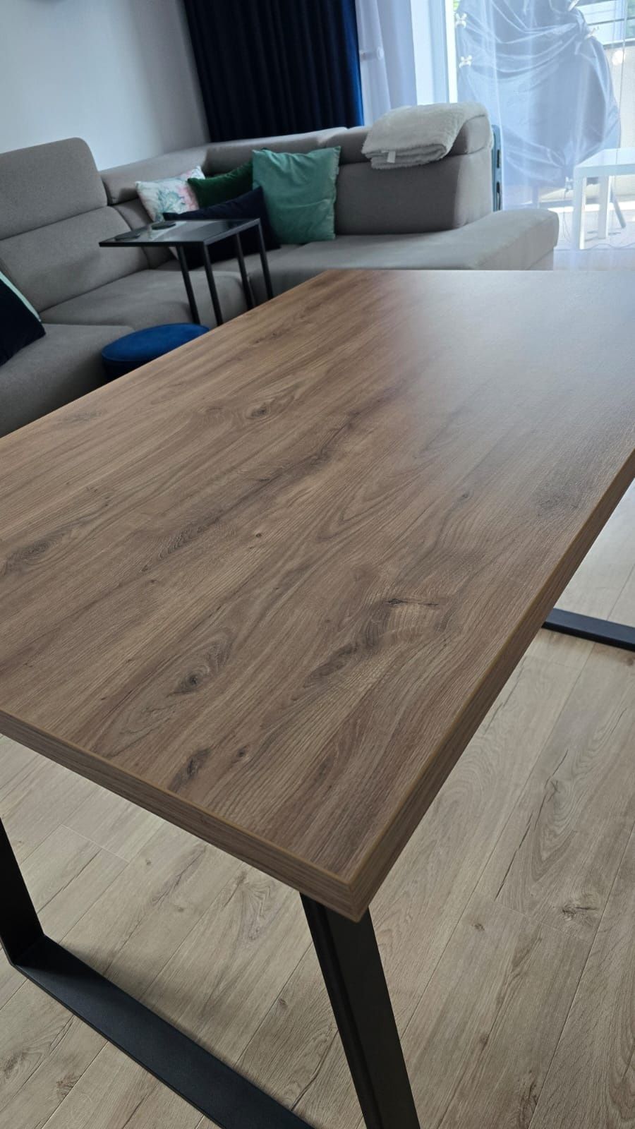Solidny stół w stylu loft 120x80