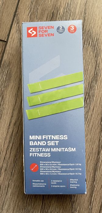 Zestaw mini taśm fitness - zielony – Seven for Seven