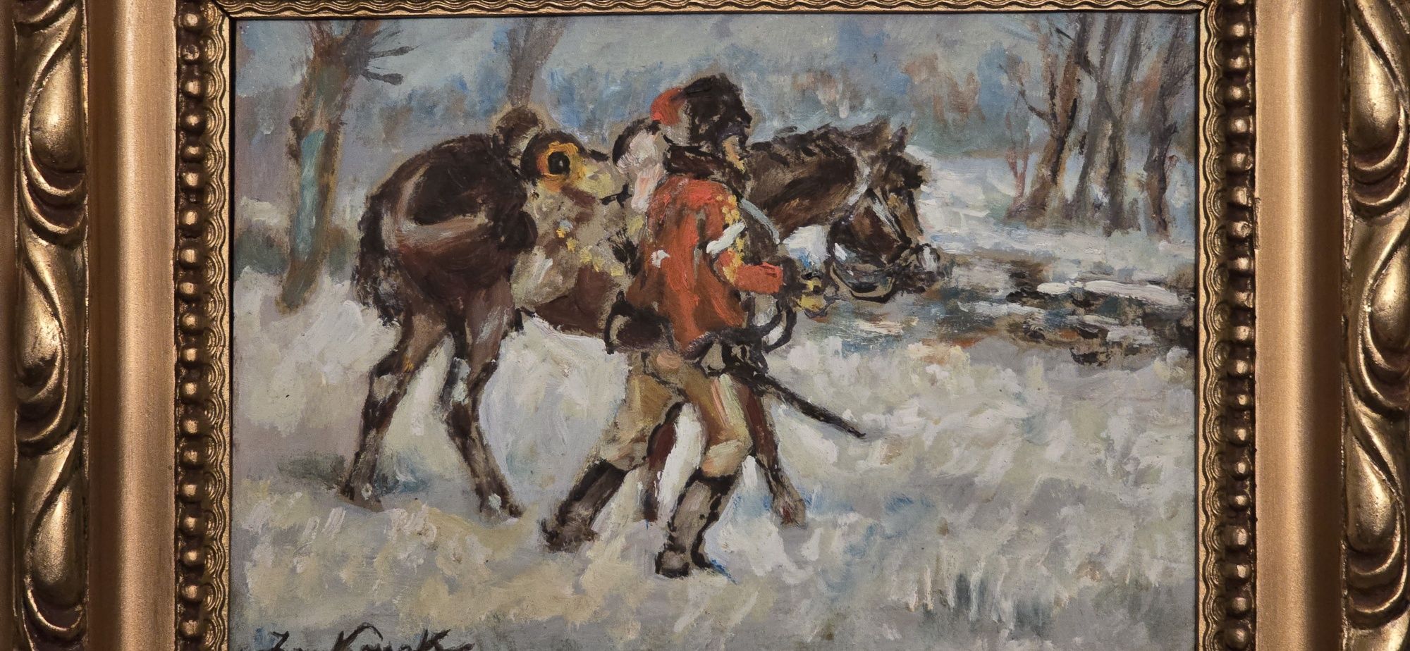 Jerzy Kossak kopia obrazu "Strzelec konny w drodze "
