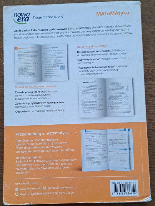 Matematyka  1 zbiór zadań, dla liceum i technikum