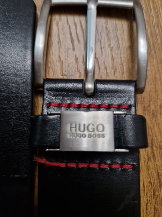Кожанный пояс ремень HUGO BOSS