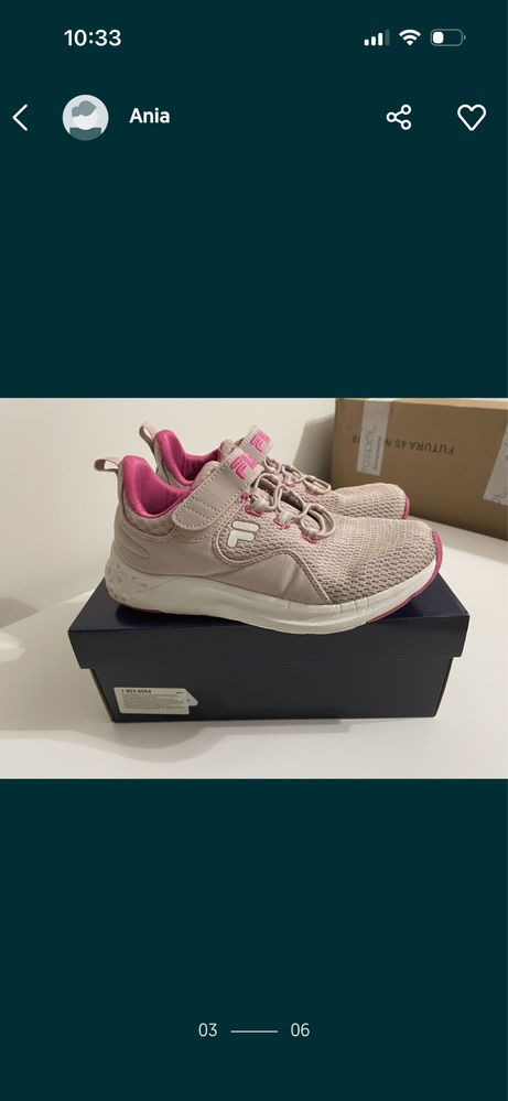 Buty dziewczęce Fila r.34