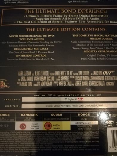 James Bond Pełna kolekcja filmów