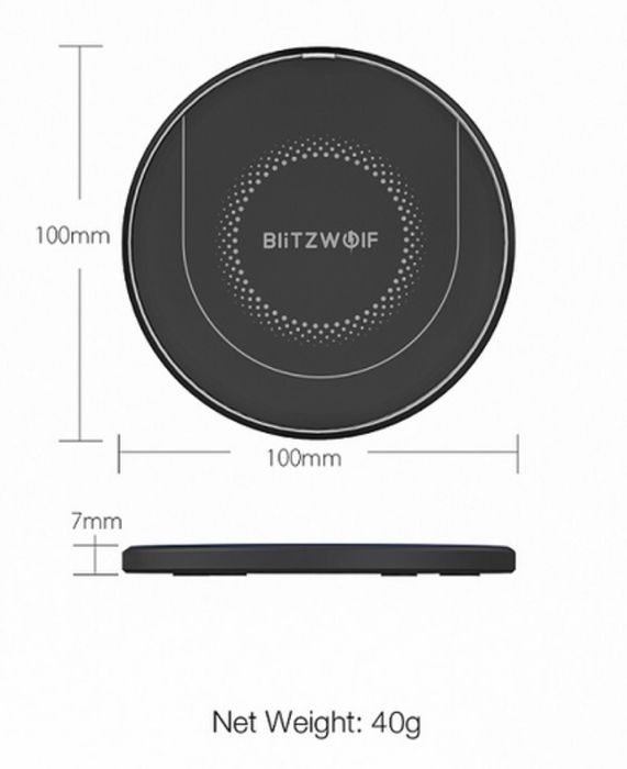 Бездротовий зарядний пристрій BlitzWolf BW-FWC7   15 Ват