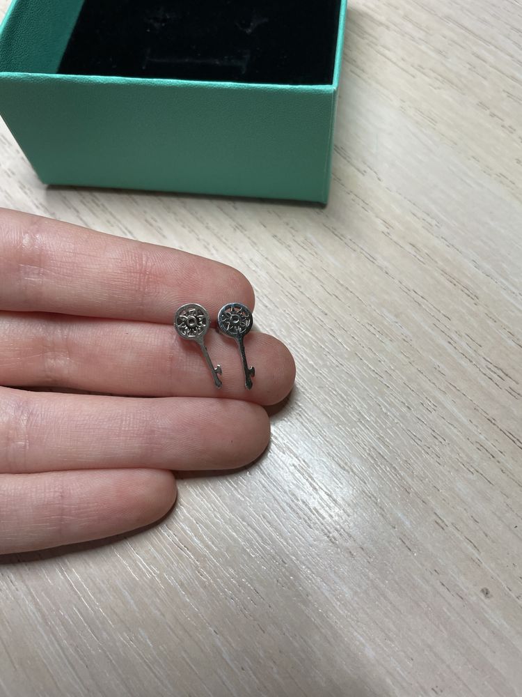 Сережки у вигляді ключа