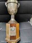 Antiga e rara taça em prata contrastada, da L.P.