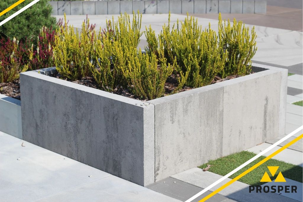 Palisada MINIMAL nowoczesna 98cm obrzeże KOST-BET betonowa