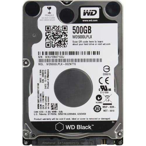 HDD WD5000LPX 500 гб (для ноутбука)