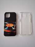 Etui case 2 szt. iPhone 13 14 czarne i przezroczyste