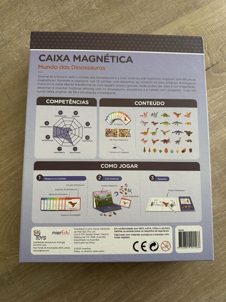 Caixa magnética - Mundo dos Dinossauros
