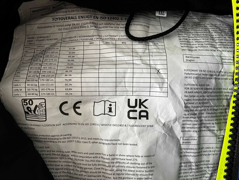 Kombinezon wypornościowy FLADEN 845 BG rozmiar XL