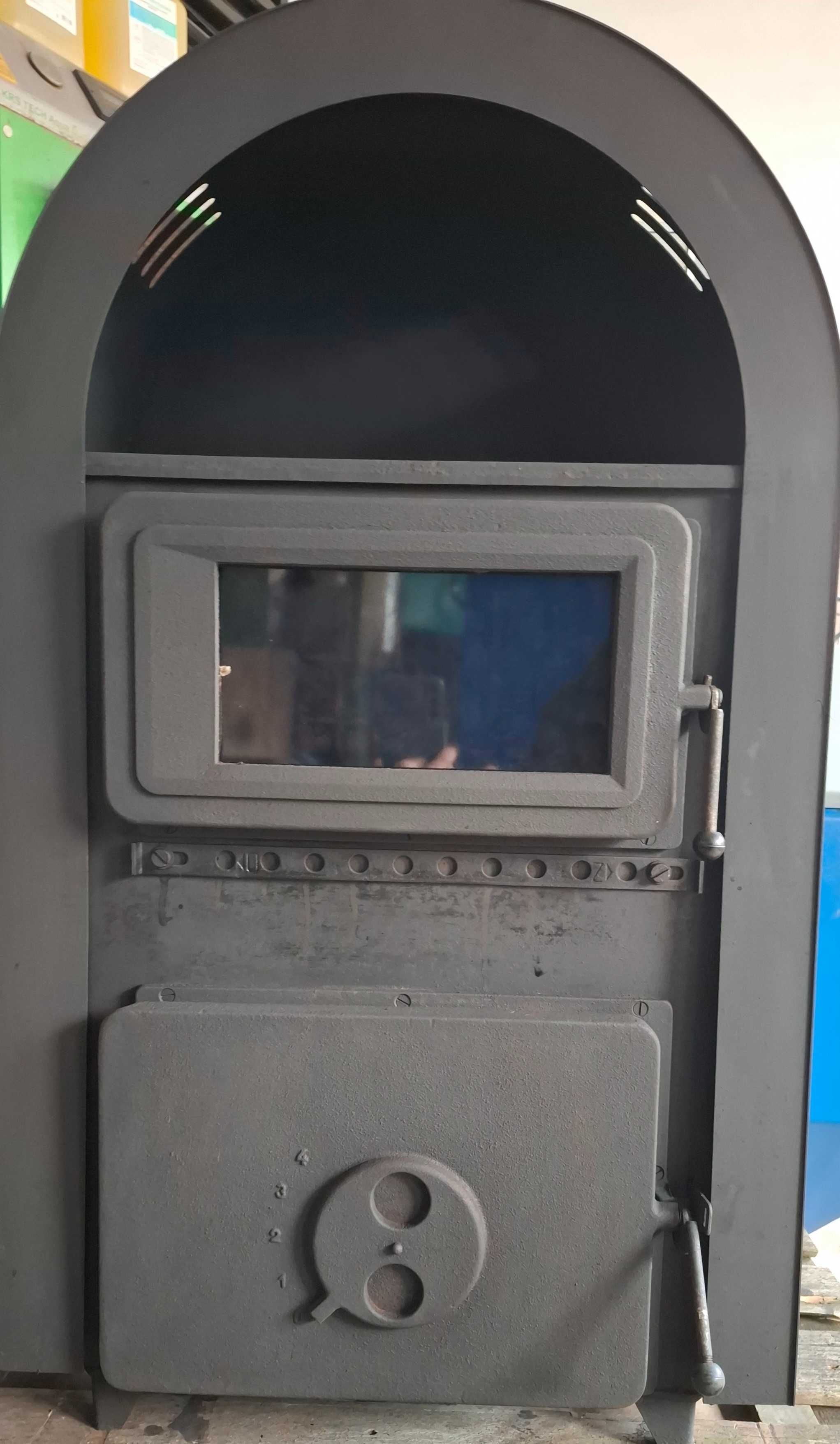 Koza kominek Wamsler wolnostojący 6 kW żeliwny piec szamot nowa szyba