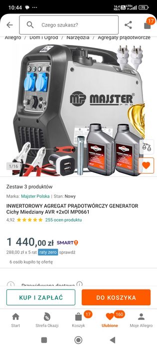 Agregat prądotwórczy inwentorowy 2.3 kW nie był w roboci