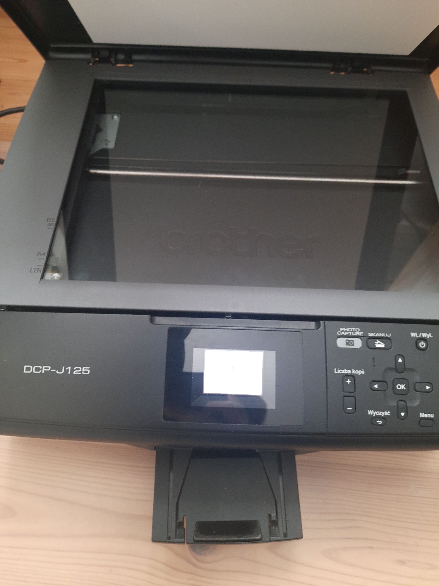 Drukarka brother atramentowa Kolor dcp-j125 uszkodzona błąd do naprawy