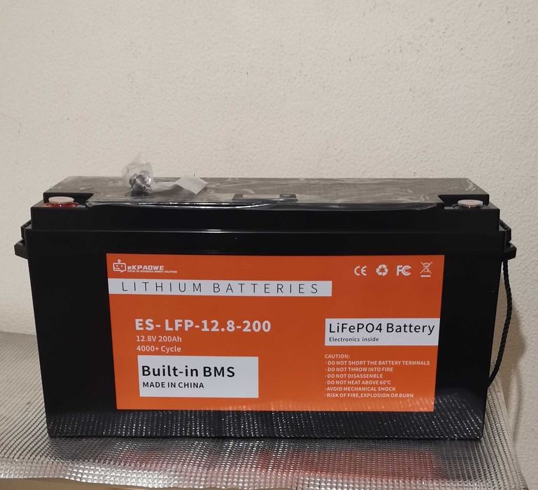 Bateria Lifepo4 200Amperes 12v 2560Wh Nova