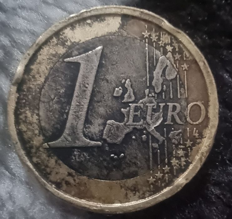 Moeda de 1 euro da Italia muito rara