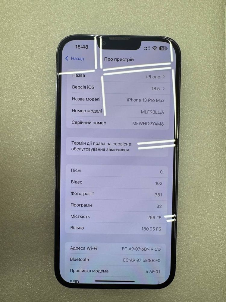 Iphone 13 pro max 256