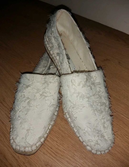 Espadryle Zara 41 26,5cm na wąską stopę