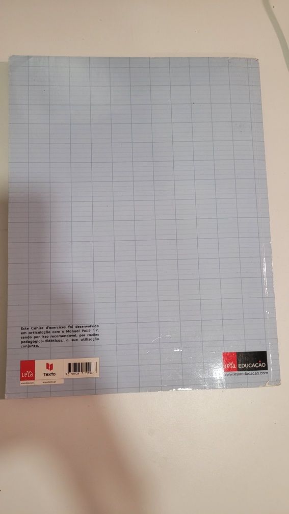 Caderno de exercícios, Frances, 7 ano