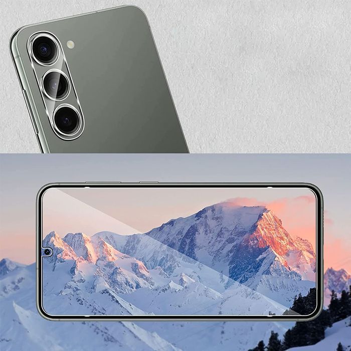Szkło hartowane na ekran 9h + Szkło na obiektyw do Samsung Galaxy S23+