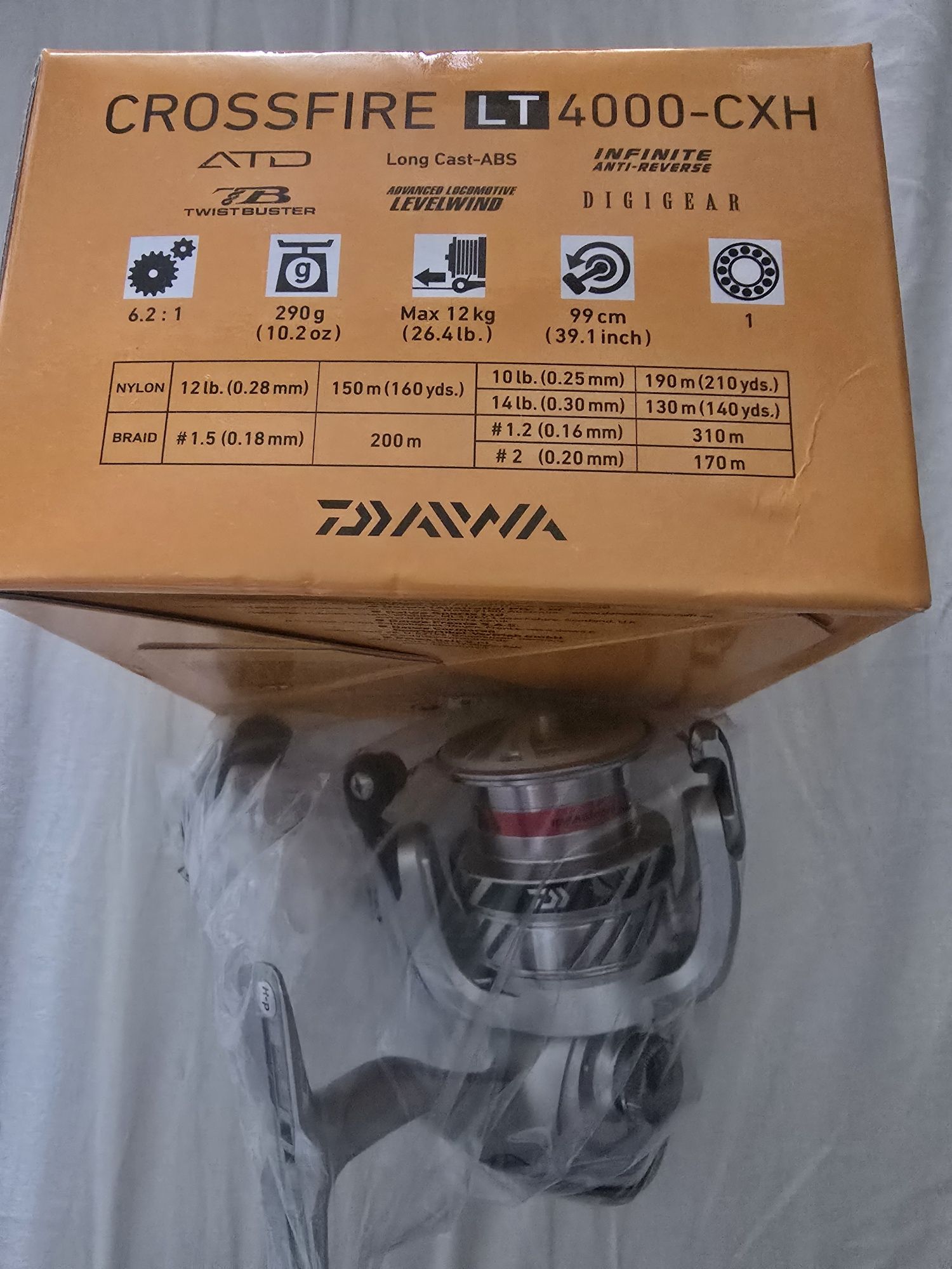 Daiwa crossfire lt 4000 cxh novo
