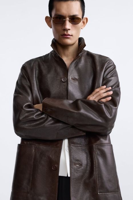 Kurtka skórzana. 100% skóra. Rozmiar XL. Zara.