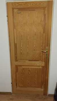 Drzwi wewnętrzne z litego drewna 200x85