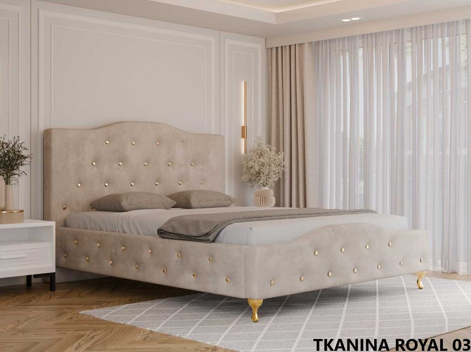 Łóżko tapicerowane GLAMOUR LUXE 120/140/160/180/200x200
