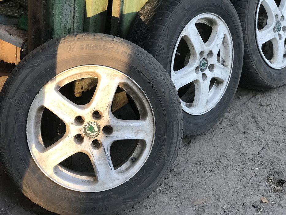 Оригинальные диски Шкода Октавия тур R15 5x100 ET 38… 195/65/R15