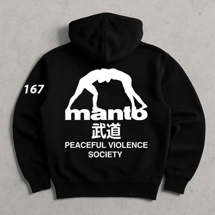 Худі MANTO Чорне — Худи МАНТО Черное — Struggle — Биг Принт