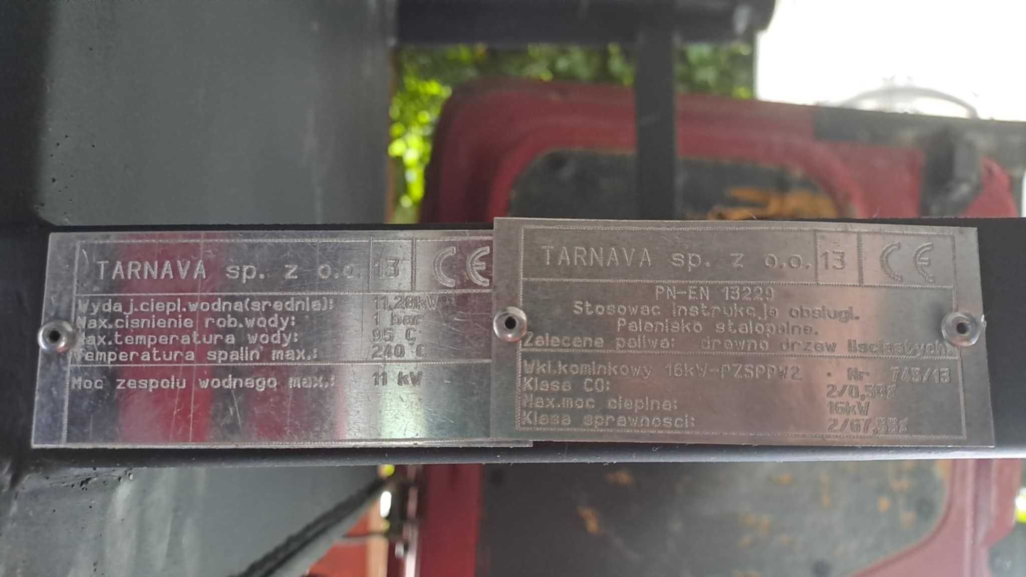 Nowy kominek  16 KW z płaszczem wodnym TARNAVA