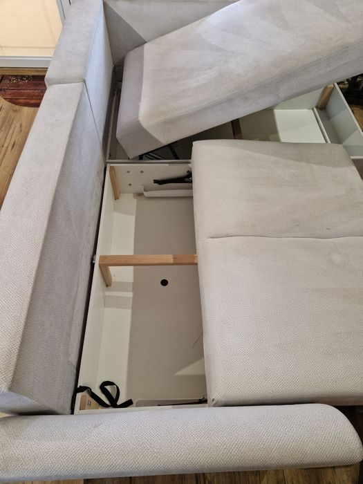 Sofa  narożnik beżowa