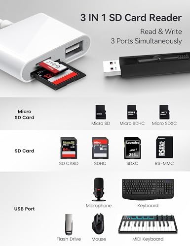 USB C do czytnika kart SD OTG USB