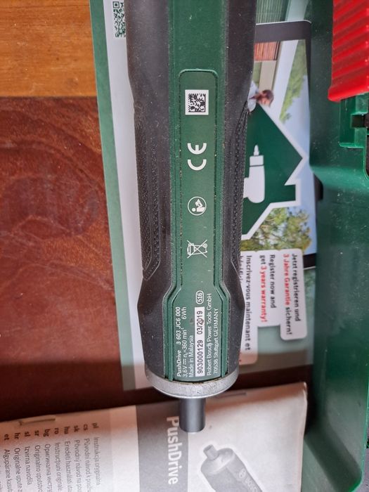 Wkrętak akumulatorowy Bosch.