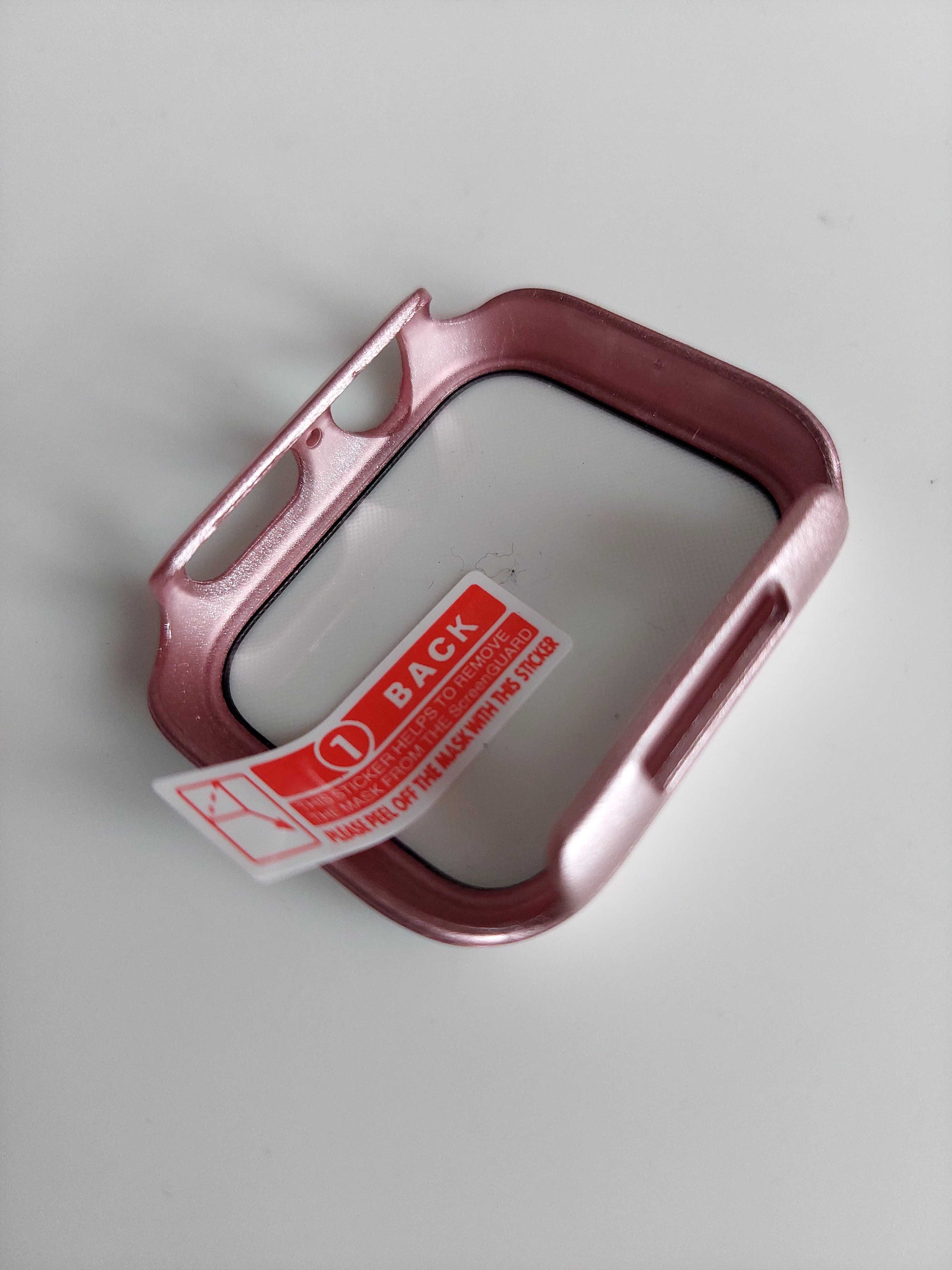 Etui +szkło-nakładka do Smart Watch Series 7. 3 sztuki