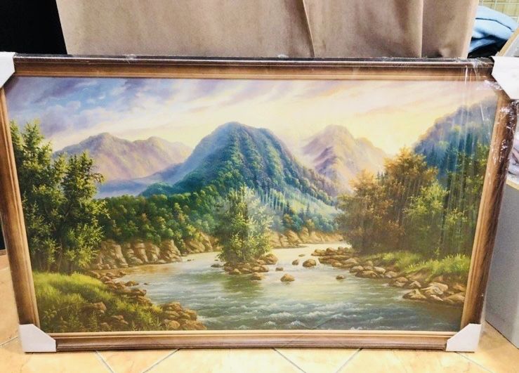 Картина в рамці 'Природа Карпат"для дому нова гарна