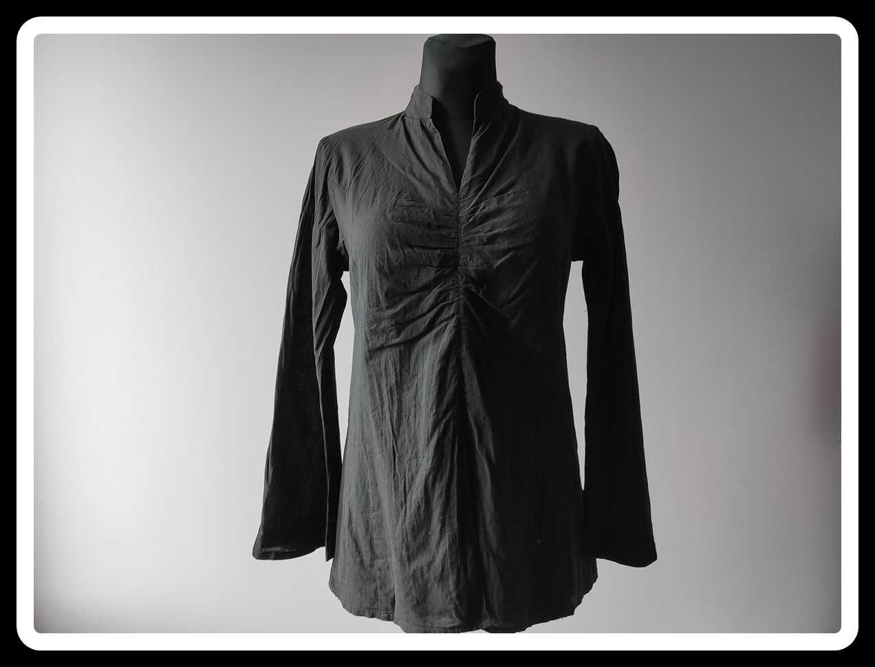 Czarna koszula Top Secret rozmiar 40 L bawełna tunika