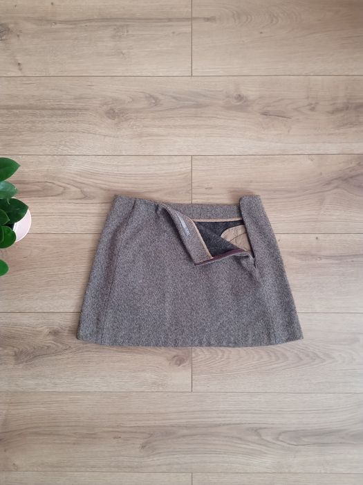 ZARA Basic wełniana spódniczka spódnica mini