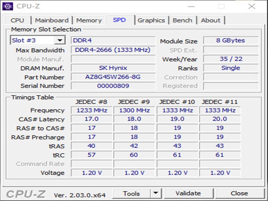 DDR4 8GB HyniX 2666v