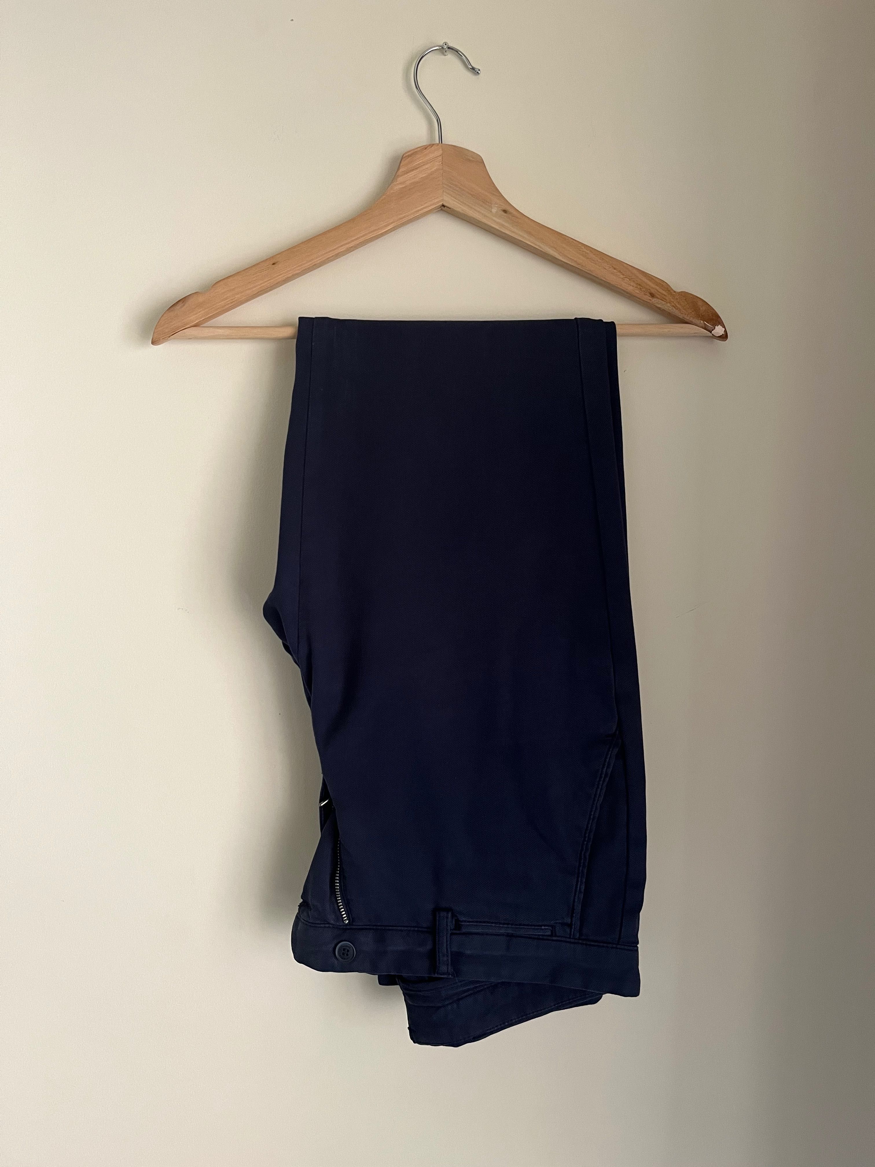 Calças Chino Hackett Kensington Slim Azuis Escuras (Tamanho 30)