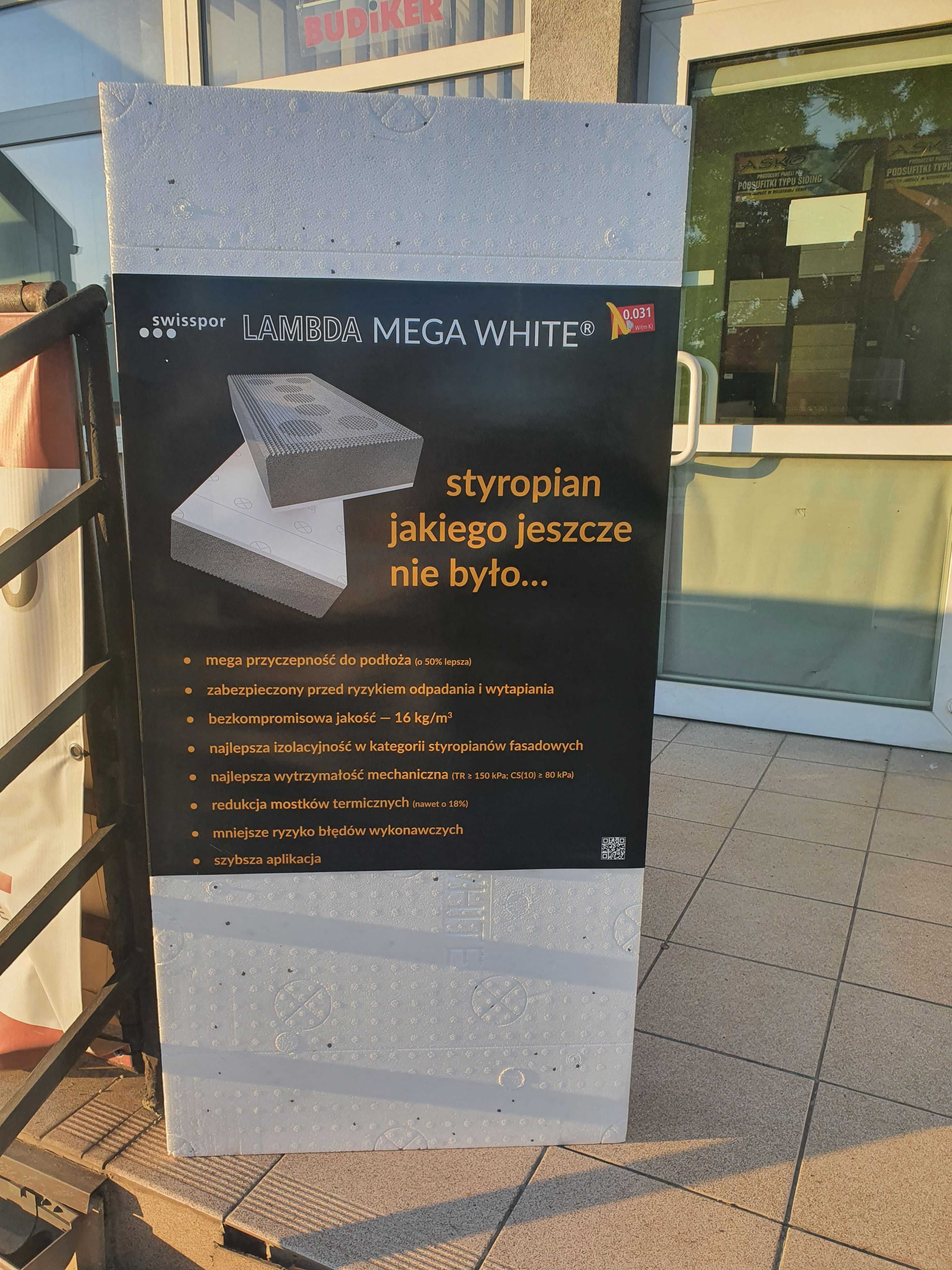 Styropian Swisspor LAMBDA MEGA WHITE Fasada 0,031 / Dostawa Gratis