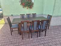 Zestaw mebli do jadalni stół + 8 krzeseł