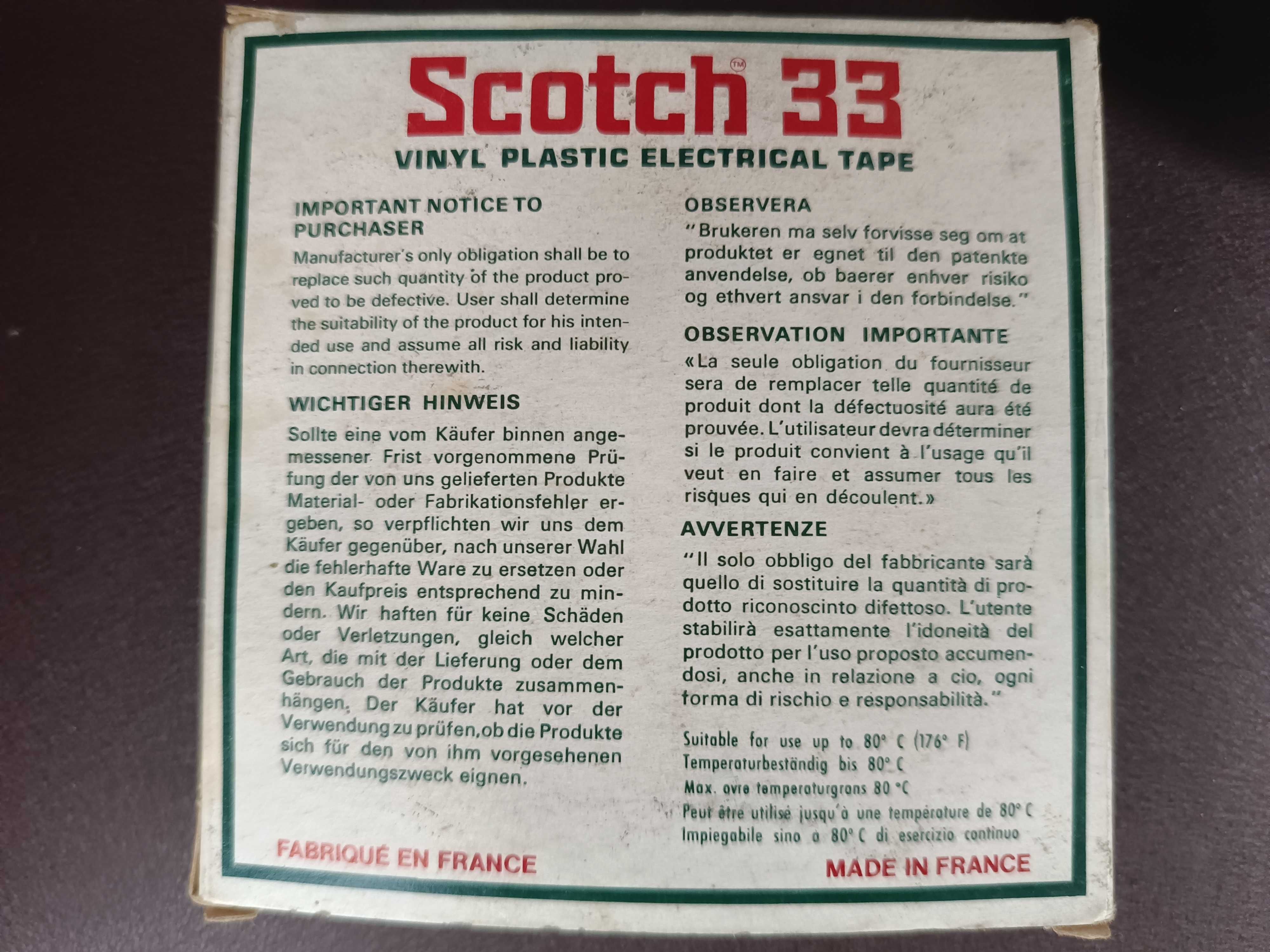 Taśma Scotch 33 vinyl kolekcjonerska