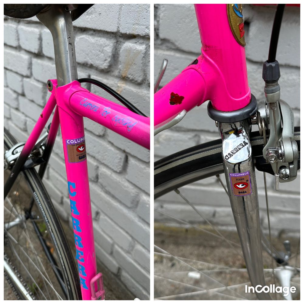 Retro kolarzówka szosa Carrera Columbus Gara Shimano 105