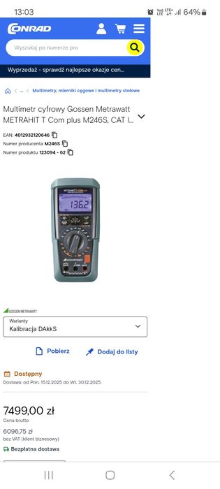 Multimetr Gossen Metrawatt !!! Mało używany.